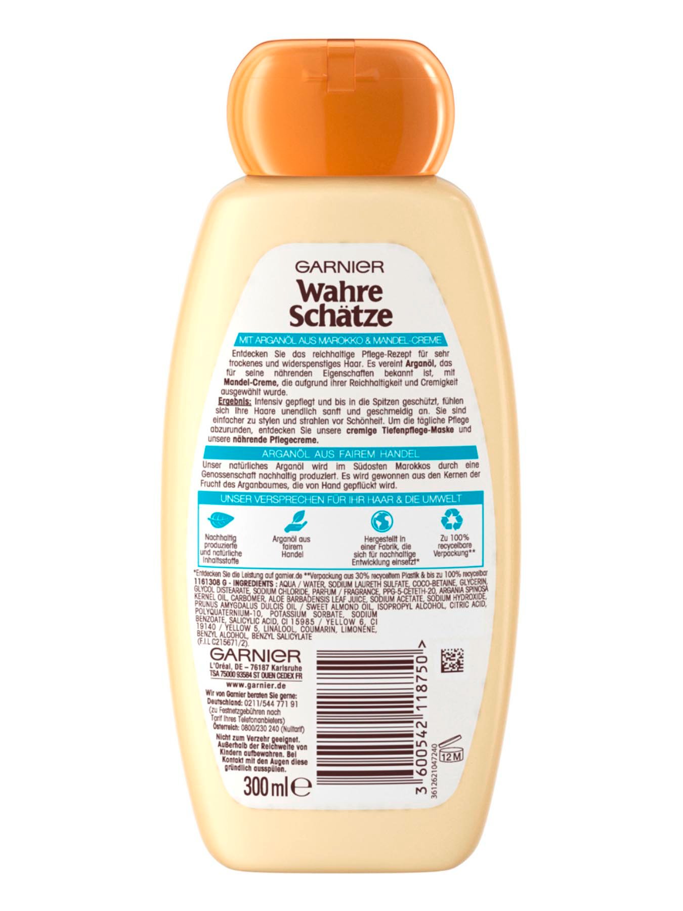 Naehrendes-Creme-Shampoo-Wahre-Schaetze-Argan-Mandelcreme-300ml-Rueckseite-Garnier-De-gross